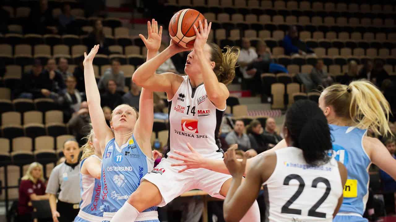Matchsituation Visby Ladies basket